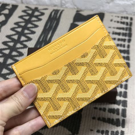 goyard cardholder yellow|Goyard card holder retail price.